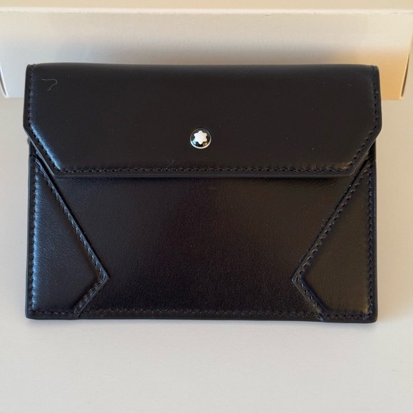 Montblanc Meisterstuck Zipped Card Holder/Wallet, Black Leather, MB129907 - Picture 1 of 16